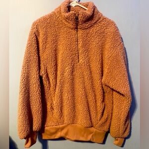 AMERICAN EAGLE- Sherpa Quarter Zip Pullover, Size XS